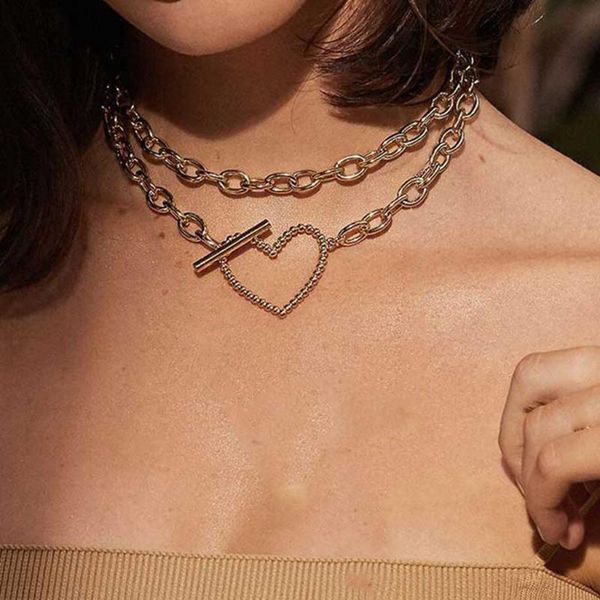 chains vintage metal multilayer designer large necklace geometric ring ladies jewelry necklaces for women y2k, Silver
chains vintage metal multilayer designer large necklace geometric ring ladies jewelry necklaces for women y2k, Silver