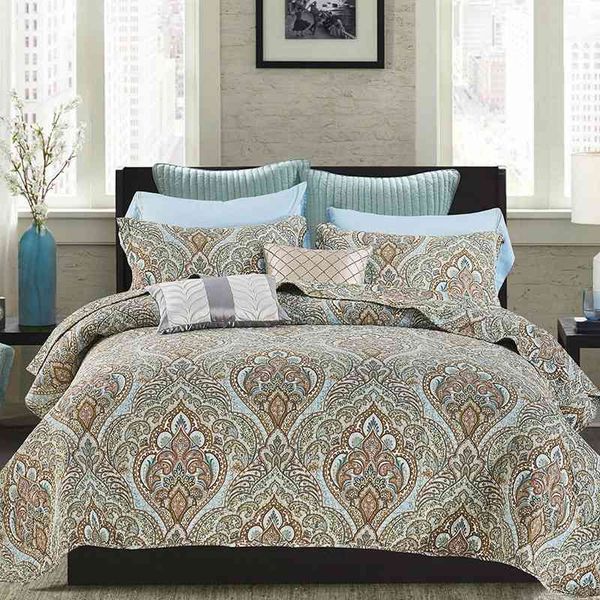 superior paisley jacquard 100% premium cotton quilted bedspread with matching shams size bed coverlet set 3pcs breathable
superior paisley jacquard 100% premium cotton quilted bedspread with matching shams size bed coverlet set 3pcs breathable
