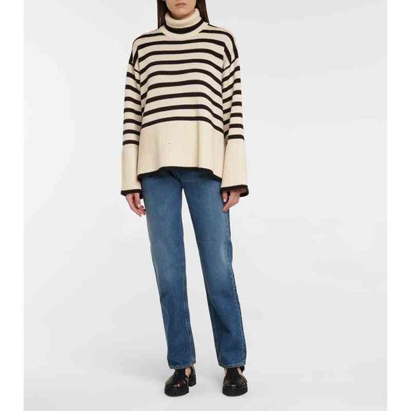 women's sweaters stripes retro wool blend long sleeve hem slit turtleneck loose female casual jumpers autumn winter si6p, White;black
women's sweaters stripes retro wool blend long sleeve hem slit turtleneck loose female casual jumpers autumn winter si6p, White;black