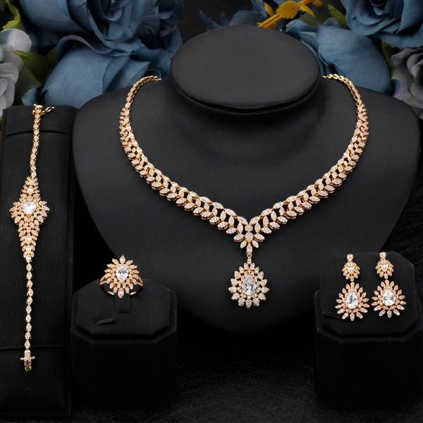 earrings & necklace unique elegant women wedding 4 pcs cz bangle ring cubic zirconia bridal jewelry sets, Silver
earrings & necklace unique elegant women wedding 4 pcs cz bangle ring cubic zirconia bridal jewelry sets, Silver