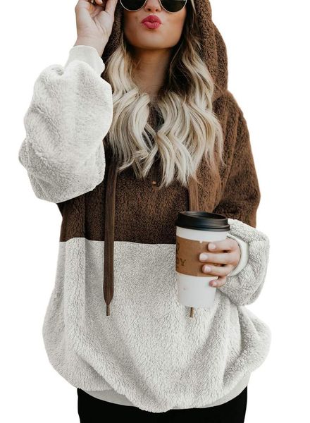women's hoodies & sweatshirts casual loose plush leopard patchwork women zipper long sleeve drawstring hooded sweatshirt with pockets, Black
women's hoodies & sweatshirts casual loose plush leopard patchwork women zipper long sleeve drawstring hooded sweatshirt with pockets, Black
