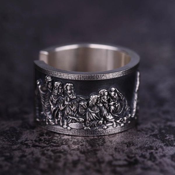 original design thai silver opening adjustable ring retro exaggerated trend cross niche men's jewelry cluster rings, Golden;silver
original design thai silver opening adjustable ring retro exaggerated trend cross niche men's jewelry cluster rings, Golden;silver