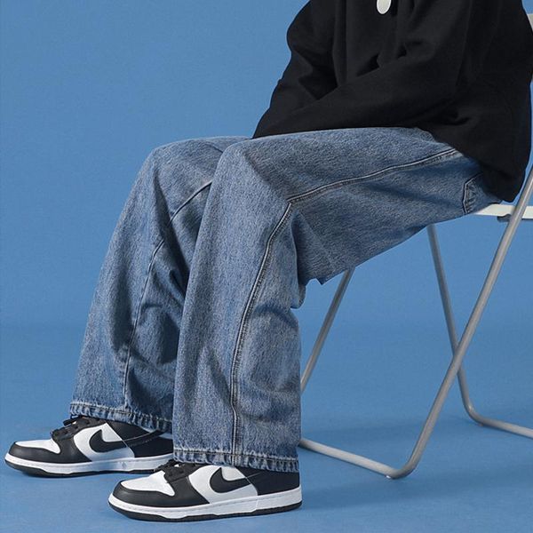 men's jeans slim fit men pants trousers simple design students daily casual straight denim pantalon homme, Blue
men's jeans slim fit men pants trousers simple design students daily casual straight denim pantalon homme, Blue