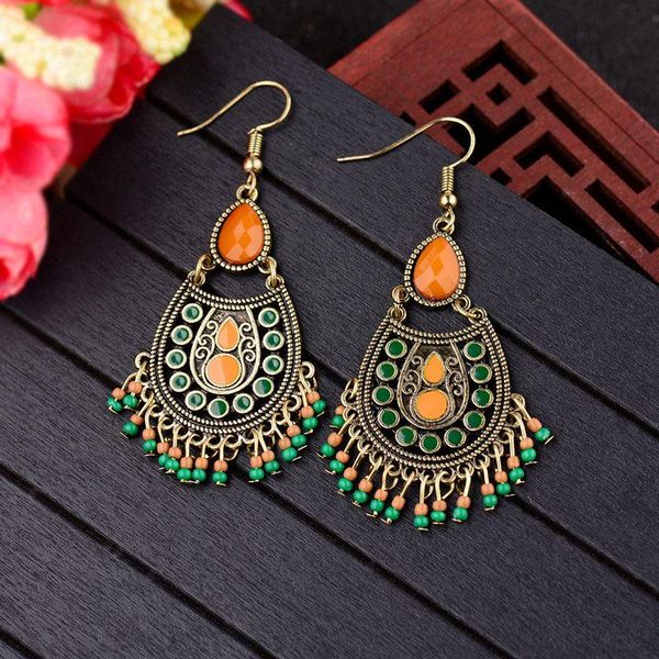 water drop retro earrings india jhumka jhumki green&orange beads tassel bronze tibetan jewelry hqe1011 dangle & chandelier, Silver
water drop retro earrings india jhumka jhumki green&orange beads tassel bronze tibetan jewelry hqe1011 dangle & chandelier, Silver