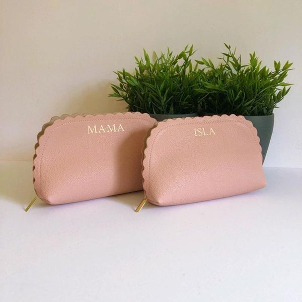 storage bags personalized super soft makeup bag with initials or name - custom scallop edge cosmetics dusky pink travel pouch
storage bags personalized super soft makeup bag with initials or name - custom scallop edge cosmetics dusky pink travel pouch