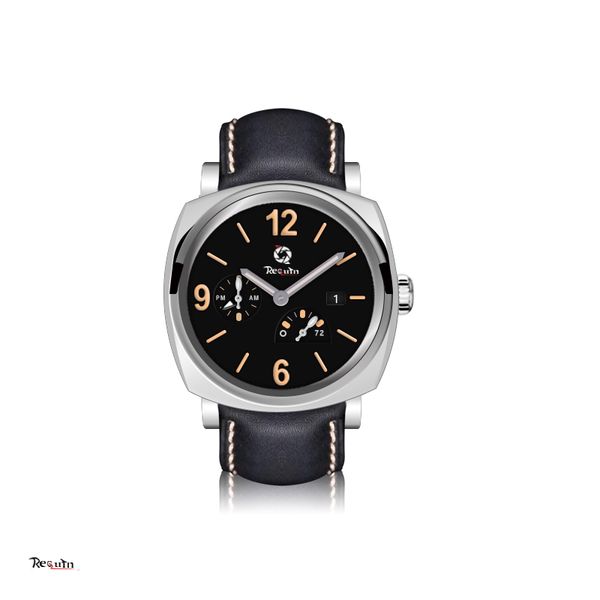 men's luxury automatic mechanical watch requin pam 1950 silver white case bang sapphire full working subdial, Slivery;brown
men's luxury automatic mechanical watch requin pam 1950 silver white case bang sapphire full working subdial, Slivery;brown
