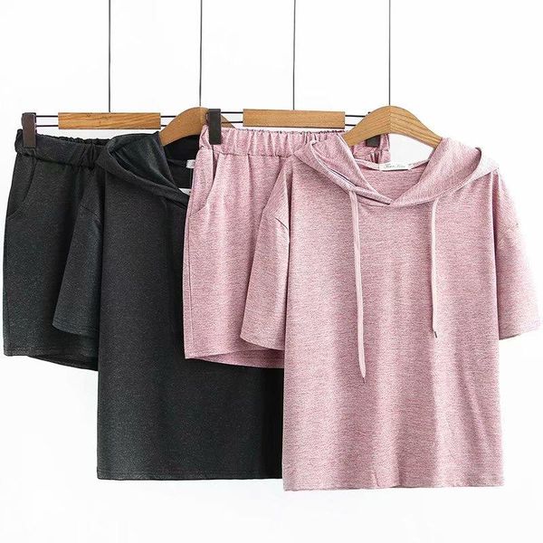 fashion brand summer oversize plus size women set short pullover above knee, mini elastic waist hooded casual cotton two piece dress, White
fashion brand summer oversize plus size women set short pullover above knee, mini elastic waist hooded casual cotton two piece dress, White