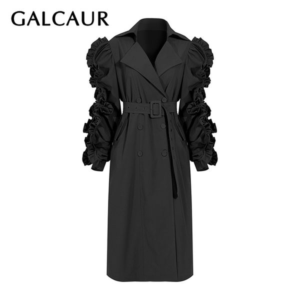 galcaur loose windbreaker for women lapel puff long sleeve patchwork ruffles high waist lace up designer clothes female 210914, Tan;black
galcaur loose windbreaker for women lapel puff long sleeve patchwork ruffles high waist lace up designer clothes female 210914, Tan;black