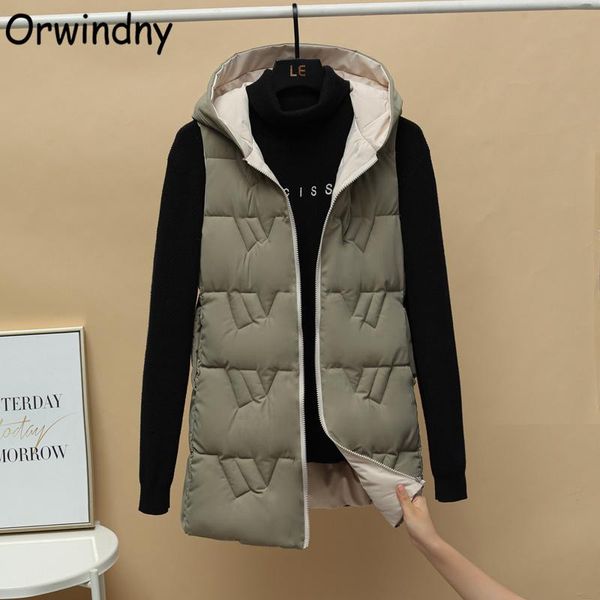 women's vests 2022autumn and winter long women fashion cotton vest coat female sleeveless jacket both side wear sxl, Black;white
women's vests 2022autumn and winter long women fashion cotton vest coat female sleeveless jacket both side wear sxl, Black;white