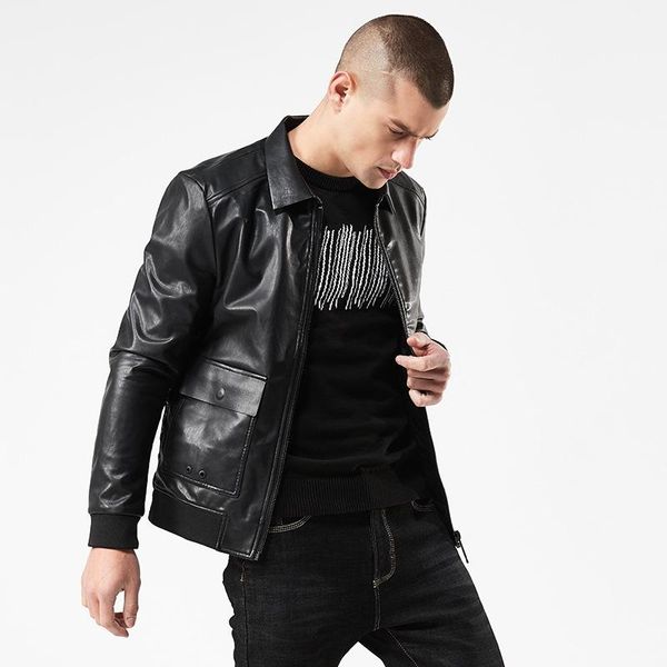 men's fur & faux 2021 autumn european and american turn-down collor jacket short locomotive pu leather jackets, Black
men's fur & faux 2021 autumn european and american turn-down collor jacket short locomotive pu leather jackets, Black