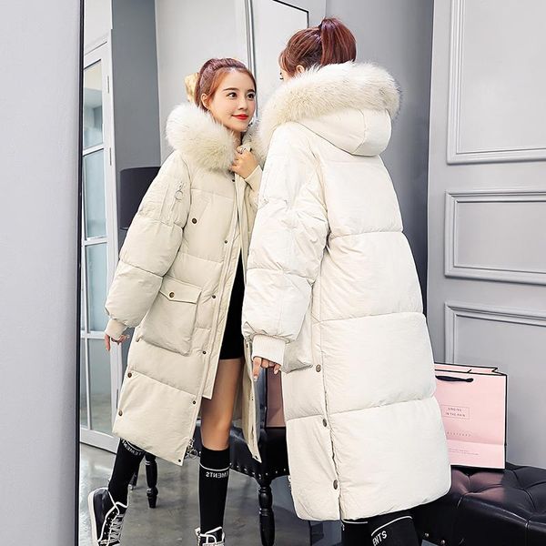 women's trench coats 2021 hooded female large size down jacket cotton korean winter long warm thick coat sleeve, Tan;black
women's trench coats 2021 hooded female large size down jacket cotton korean winter long warm thick coat sleeve, Tan;black