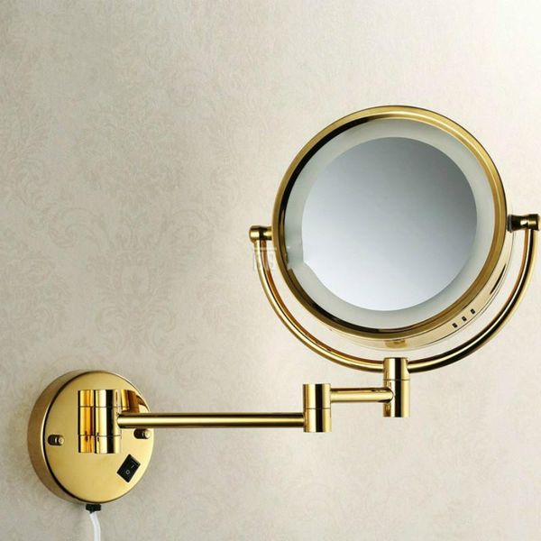 mirrors golden brass led light makeup 8.5" round dual sides bathroom cosmetic mirror wall mount magnifying wj606
mirrors golden brass led light makeup 8.5" round dual sides bathroom cosmetic mirror wall mount magnifying wj606