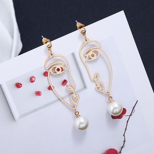 stud symmetric hollow face earrings cold style personality trendy wild ear jewelry female, Golden;silver
stud symmetric hollow face earrings cold style personality trendy wild ear jewelry female, Golden;silver