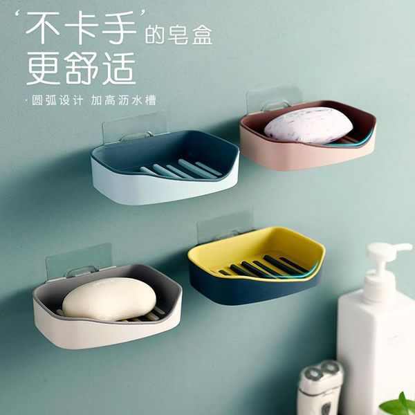 storage boxes & bins creative soap box, no perforation, strong and seamless paste, double-layer bathroom shelf, wall suction box
storage boxes & bins creative soap box, no perforation, strong and seamless paste, double-layer bathroom shelf, wall suction box