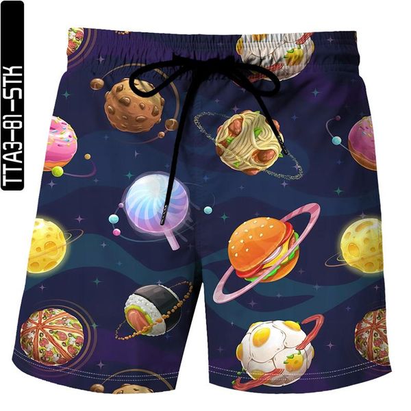 starry sky 3d printing summer casual men's shorts beach pants quick-drying loose large size sports bermuda, White;black 
starry sky 3d printing summer casual men's shorts beach pants quick-drying loose large size sports bermuda, White;black