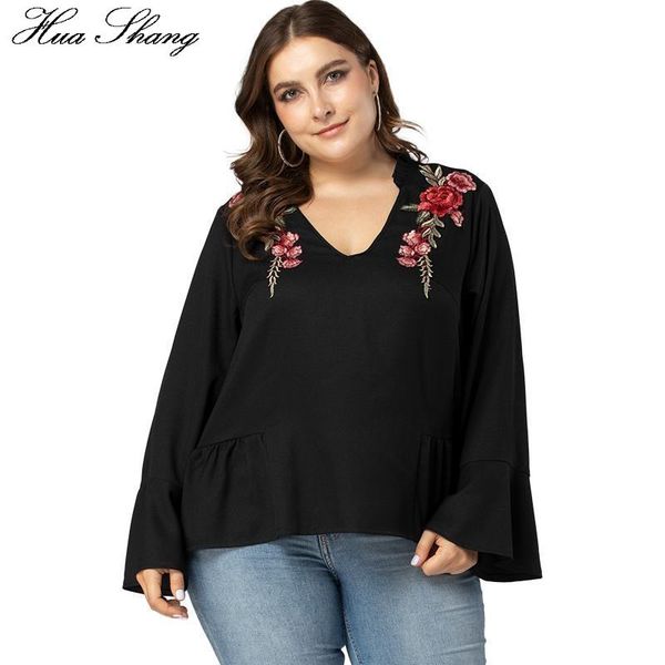 women's blouses & shirts long sleeve blouse plus size women spring autumn v neck embroidery floral casual black loose oversized ladies, White
women's blouses & shirts long sleeve blouse plus size women spring autumn v neck embroidery floral casual black loose oversized ladies, White