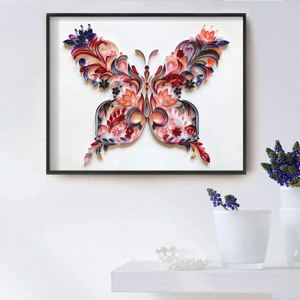 other arts and crafts 3d butterfly flower quilling paper filigree painting kit art decal wall decor diy kits for home papelería
other arts and crafts 3d butterfly flower quilling paper filigree painting kit art decal wall decor diy kits for home papelería