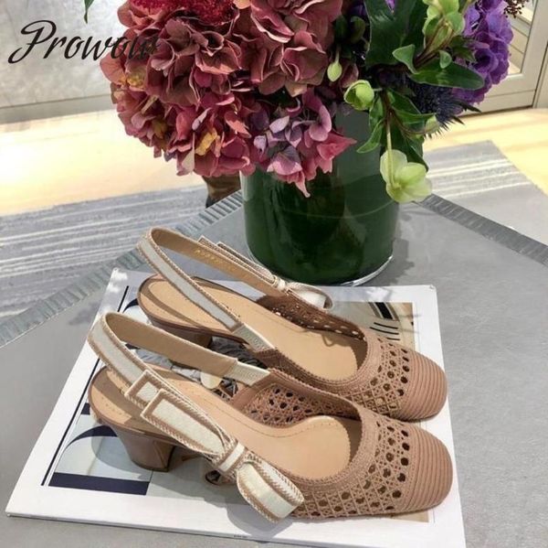 prowow black beige knitted office dress pumps sling back high heel shoes women 
prowow black beige knitted office dress pumps sling back high heel shoes women