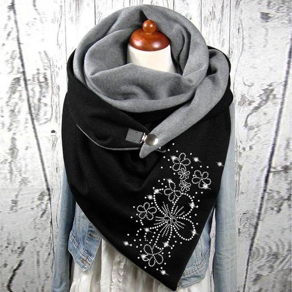 scarves 40# scarf wrap winter women warm vintage print button casual female multi-purpose shawl shawls, Blue;gray
scarves 40# scarf wrap winter women warm vintage print button casual female multi-purpose shawl shawls, Blue;gray