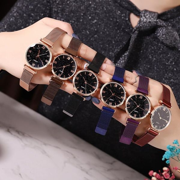 wristwatches luxury starry sky women watches magnetic mesh belt band watch women's fashion dress wristwatch zegarek damski d4048, Slivery;brown
wristwatches luxury starry sky women watches magnetic mesh belt band watch women's fashion dress wristwatch zegarek damski d4048, Slivery;brown