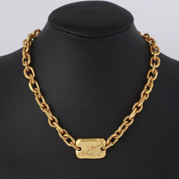 chains designer golden square matte thick chain metallic women's necklace fashion jewelry, Silver
chains designer golden square matte thick chain metallic women's necklace fashion jewelry, Silver