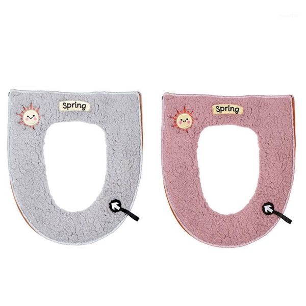 toilet seat covers 2pcs household winter plush zipper with handle cushion bathroom cover cushion, gray & pink1
toilet seat covers 2pcs household winter plush zipper with handle cushion bathroom cover cushion, gray & pink1