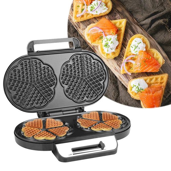 electric waffle maker iron breakfast sandwich cake non-stick stainless steel heart shape machine kitchen tool baking moulds
electric waffle maker iron breakfast sandwich cake non-stick stainless steel heart shape machine kitchen tool baking moulds