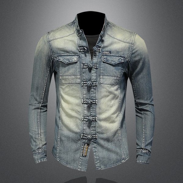 disc button long sleeve shirts personality washed cotton shirt casual man clothe streetwear hip hop clothing plus size -xxxl blue, White;black
disc button long sleeve shirts personality washed cotton shirt casual man clothe streetwear hip hop clothing plus size -xxxl blue, White;black