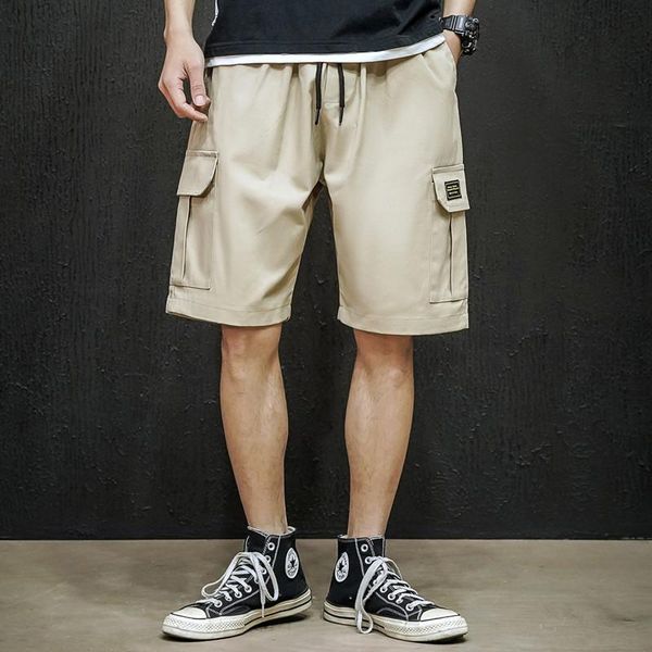 men's shorts lianxu wear 2021 summer casual large size capris multi pocket tooling style loose, White;black
men's shorts lianxu wear 2021 summer casual large size capris multi pocket tooling style loose, White;black