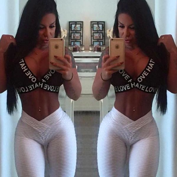 yoga outfits women high waist running leggings fitness trousers sport pants workout pant, White;red
yoga outfits women high waist running leggings fitness trousers sport pants workout pant, White;red