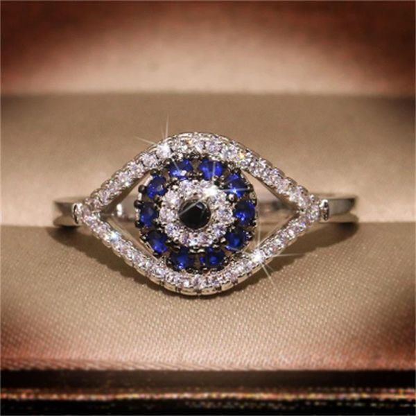 cluster rings punk female blue crystal stone ring charm zircon silver color wedding for women evil eye engagement wholesale, Golden;silver
cluster rings punk female blue crystal stone ring charm zircon silver color wedding for women evil eye engagement wholesale, Golden;silver