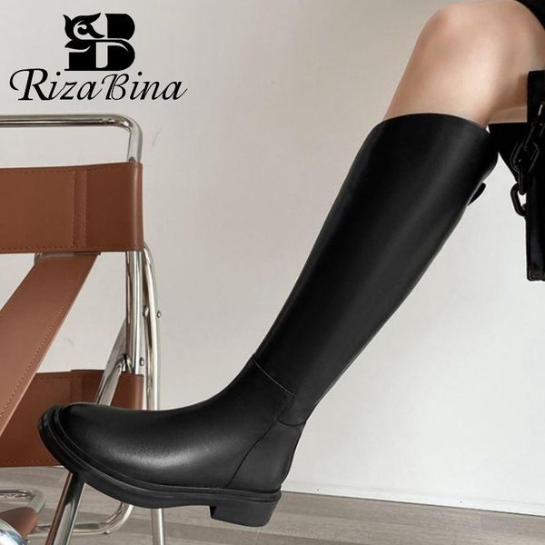 boots rizabina real leather fashion knee high flat heel slip on cool ridding boot winter autumn ladies footwear size 34-40, Black
boots rizabina real leather fashion knee high flat heel slip on cool ridding boot winter autumn ladies footwear size 34-40, Black