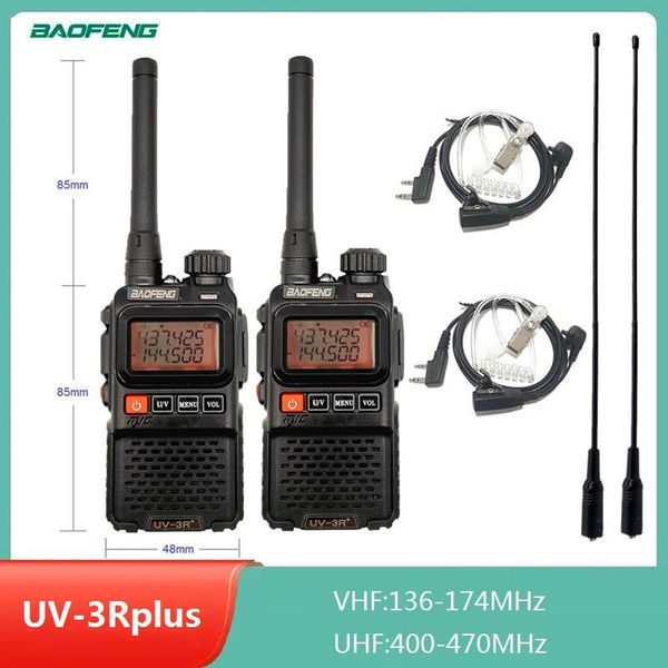 2pcs baofeng uv-3r plus mini walkie talkie radio transceiver uhf vhf ham cb station wireless two way transmitter
2pcs baofeng uv-3r plus mini walkie talkie radio transceiver uhf vhf ham cb station wireless two way transmitter