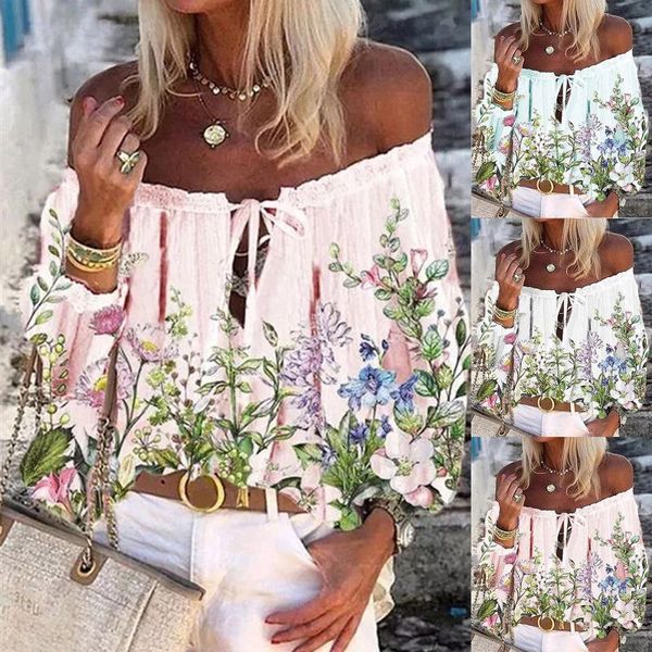 women's blouses & shirts women fashion neck long sleeve printed off shoulder blouse blusa de frio feminina kimonos mujer 2021 verano, White
women's blouses & shirts women fashion neck long sleeve printed off shoulder blouse blusa de frio feminina kimonos mujer 2021 verano, White