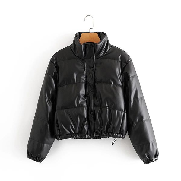 women winter fashion zipper thick warm faux leather vintage retractable hem long sleeve jacket female chic overcoat 210520, Black
women winter fashion zipper thick warm faux leather vintage retractable hem long sleeve jacket female chic overcoat 210520, Black