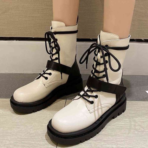 boots female brand lace up bucekl mid calf boots platform motocycleboots women fashion designer autumn winter shoes woman, Black
boots female brand lace up bucekl mid calf boots platform motocycleboots women fashion designer autumn winter shoes woman, Black