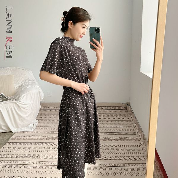 summer printed dress for women turtleneck short sleeve bandage dresses casual female elegant clothing 2d3608 210507, Black;gray
summer printed dress for women turtleneck short sleeve bandage dresses casual female elegant clothing 2d3608 210507, Black;gray