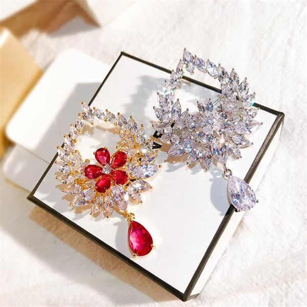 pins, brooches okily vintage red zirconia floral pins for female fashion crystal garland summer dress trend jewellery 2021, Gray
pins, brooches okily vintage red zirconia floral pins for female fashion crystal garland summer dress trend jewellery 2021, Gray