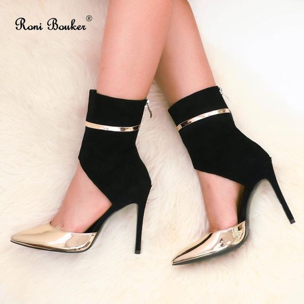 boots roni bouker ankle genuine suede casual pointed toe high heels booties zipper fashion stiletto heel shoes for woman size42, Black
boots roni bouker ankle genuine suede casual pointed toe high heels booties zipper fashion stiletto heel shoes for woman size42, Black