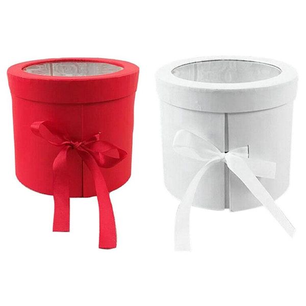 gift wrap 2pcs double layers round rotating box flower packing diy gifts box, red & white
gift wrap 2pcs double layers round rotating box flower packing diy gifts box, red & white