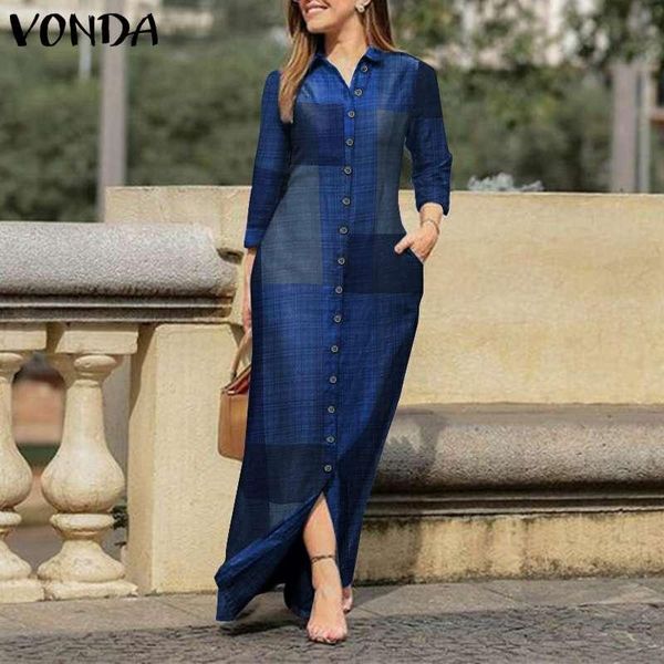 casual dresses 2021 vonda shirt dress women lapel collar button down long robe femme bohemian party vestidos kaftan, Black;gray
casual dresses 2021 vonda shirt dress women lapel collar button down long robe femme bohemian party vestidos kaftan, Black;gray
