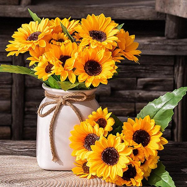 decorative flowers & wreaths artificial silk flower sunflower bouquet daisy diy for home garden wedding table pi669
decorative flowers & wreaths artificial silk flower sunflower bouquet daisy diy for home garden wedding table pi669