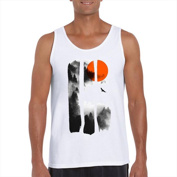 fashion scenic forest design dragons land printed men tank funny o neck vest sleeveless casual tee, White;black
fashion scenic forest design dragons land printed men tank funny o neck vest sleeveless casual tee, White;black