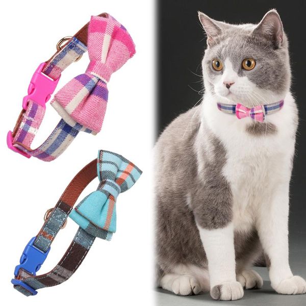 adjustable polyester dog collars pet plaid bowknot charm necklace collar for little dogs cat supplies & leashes
adjustable polyester dog collars pet plaid bowknot charm necklace collar for little dogs cat supplies & leashes
