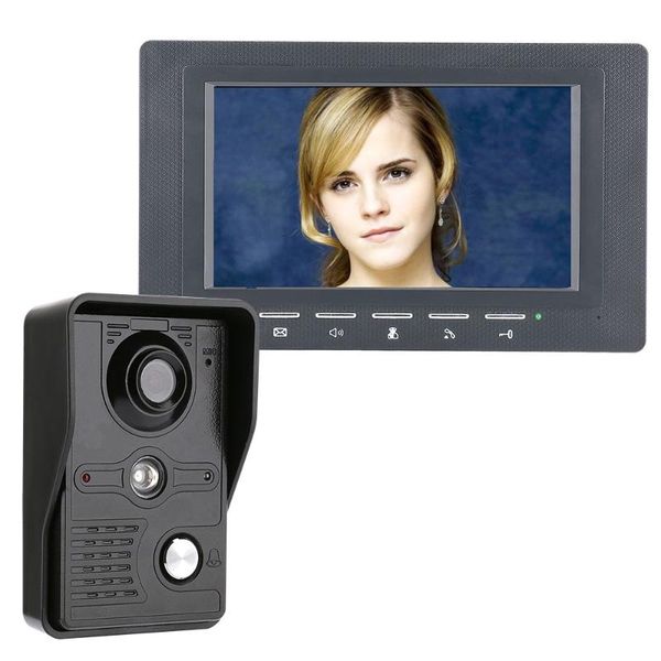7'' tft wired video door phone visual intercom speakerphone system with waterproof ir-cut 700tvl camera phones
7'' tft wired video door phone visual intercom speakerphone system with waterproof ir-cut 700tvl camera phones