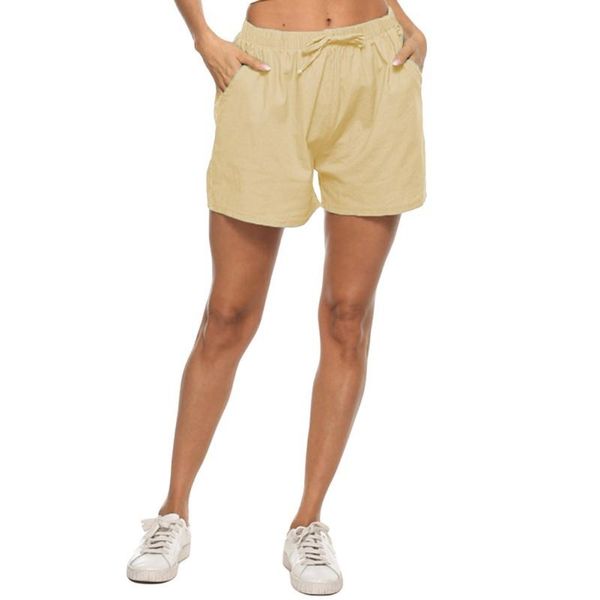 women's shorts summer loose pocket casual short pants trousers, White;black