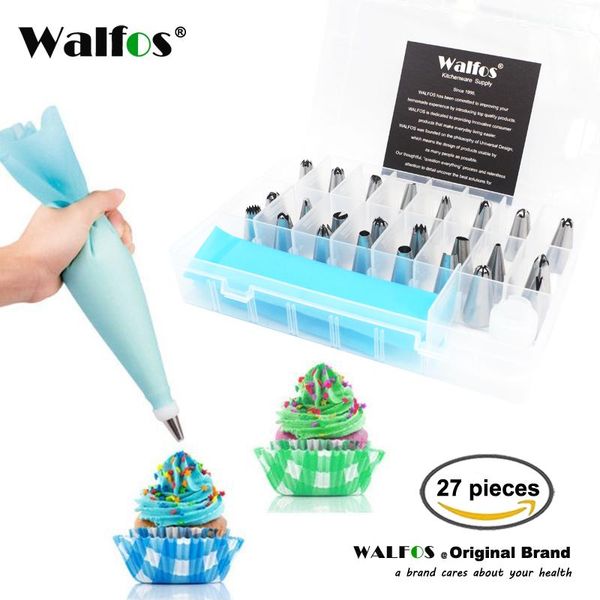 baking & pastry tools walfos 27pcs silicone icing piping cream bag stainless steel nozzle tips converter diy decorating
baking & pastry tools walfos 27pcs silicone icing piping cream bag stainless steel nozzle tips converter diy decorating
