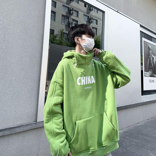 autumn and winter hooded ins hong kong wind sweatshirt men's casual plus plush thick warm loose jacket hoodies & sweatshirts, Black
autumn and winter hooded ins hong kong wind sweatshirt men's casual plus plush thick warm loose jacket hoodies & sweatshirts, Black