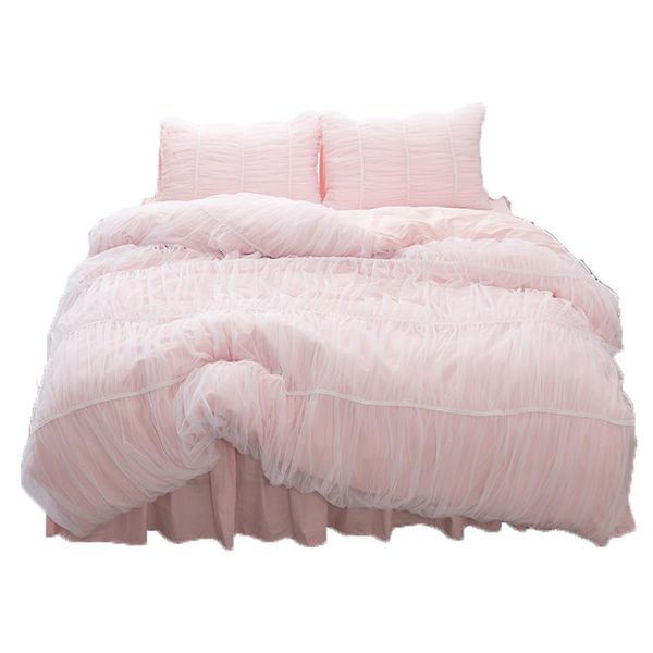 bedding sets pink lace ruffle pure cotton pleated princess girls home king size wedding duvet cover bedskirt pillow case
bedding sets pink lace ruffle pure cotton pleated princess girls home king size wedding duvet cover bedskirt pillow case