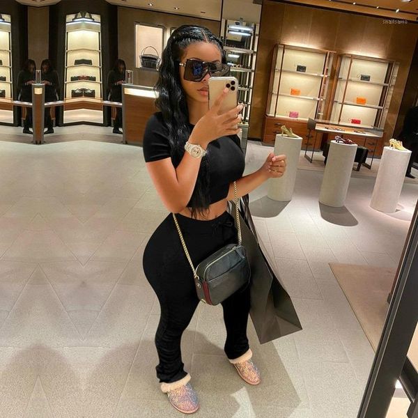 tracksuits women two piece set short sleeve shirt crop + flare pants casual stacked joggers bell bottom matching suits dress, White
tracksuits women two piece set short sleeve shirt crop + flare pants casual stacked joggers bell bottom matching suits dress, White